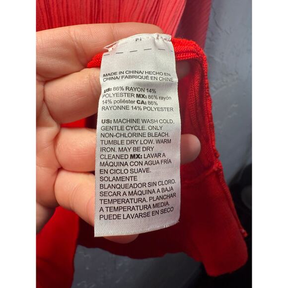 Chicos ombre pleated dolman sleeve womens XXL romantic holiday career old money - Picture 4 of 7